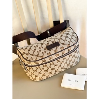 GUCCI Canvas beltbag ของแท้ 100% [ส่งฟรี]