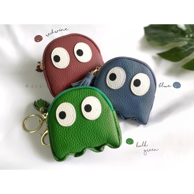 D TALES | PacMan - กระเป๋าเหรียญหนังแท้ ใส่เงิน บัตร เหรียญ กุญแจ คอเกมส์ Arcade ห้ามพลาด!! มี 9สี ห