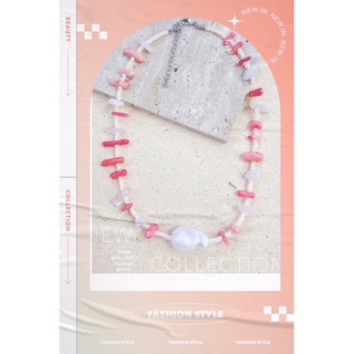 โชคเกอร์ หอย 🐚🌴🌺🌈🌊 สร้อยหินน่ารัก necklace chokers สร้อยลูกปัด อมยิ้ม Bohimian สร้อยหอย สร้อยมุก ดาราใส่ งานแบรนด์ pearl