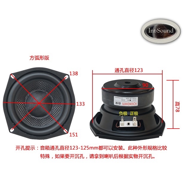 (พร้อมสต๊อก) ลำโพง 5.25 นิ้ว ซับวูฟเฟอร์ HiFi เบสหนัก SW-501 SOUNDHITS - Subwoofer 5.25 Inch