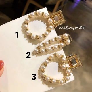 💢พร้อมส่ง💢 กิ๊บหนีบผมประดับไข่มุก