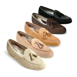 Saramanda รุ่น 197034 Belgian Loafer รองเท้าโลฟเฟอร์ผู้ชาย แบบมีพู่ หนังแท้ แบบสวม 5 เฉดสีใหม่