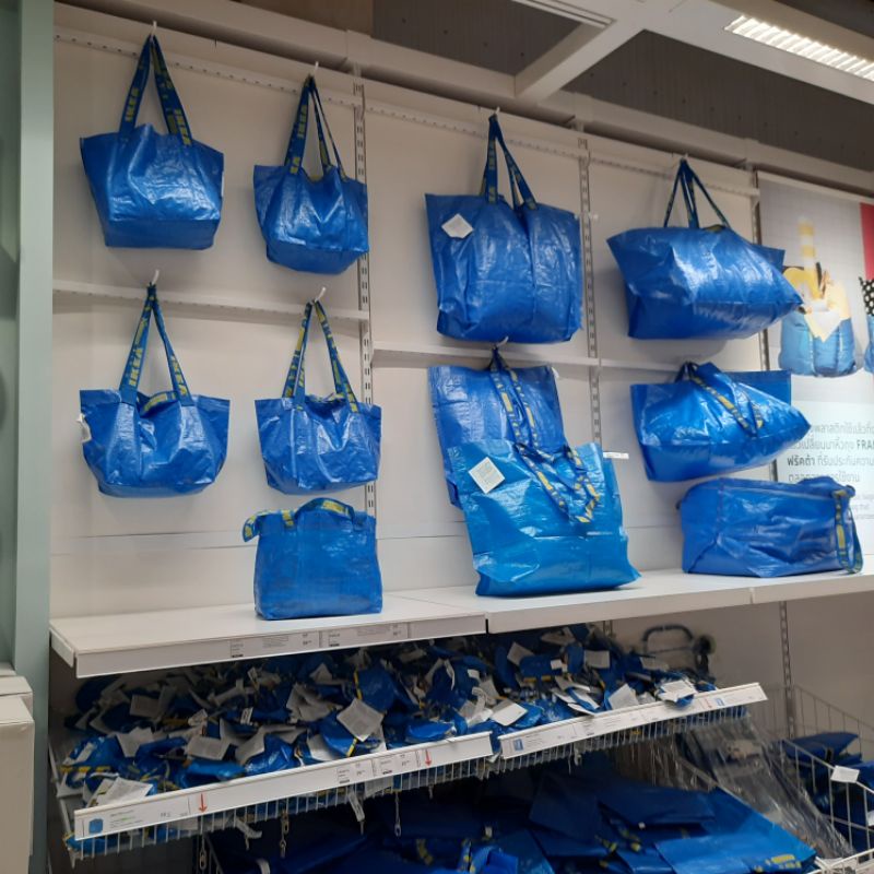 IKEA ถุงใส่ของ กระเป๋าอิเกีย ใหญ่น้ำเงิน
