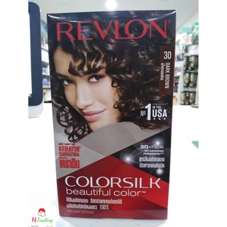 ครีมย้อมผม เรฟลอน คัลเลอร์ซิลค์ บิวตี้ฟูล คัลเลอร์ วิท เคราติน 59.1มล. / REVLON COLORSILK beautiful color with KERATIN