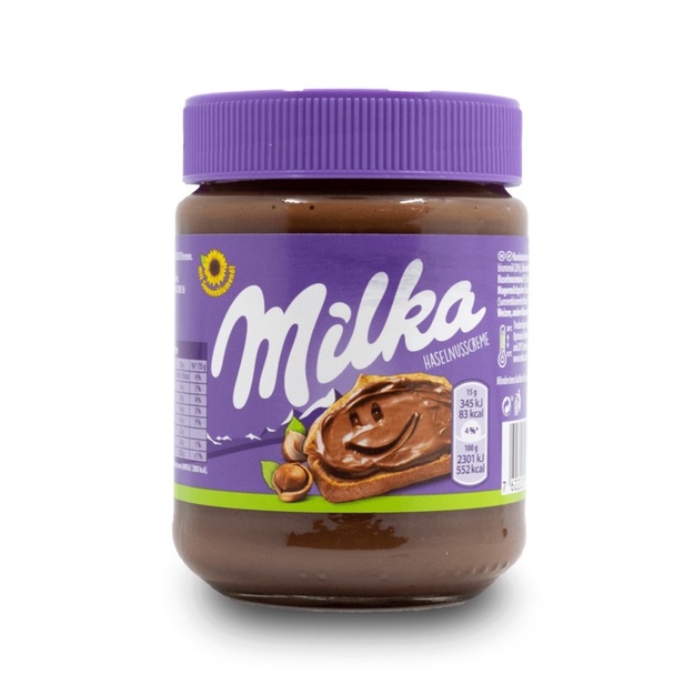 Milka Chocolate Hazelnut Spread 350 g.ช๊อคโกแลตทาขนมปัง Exp.30/12/26
