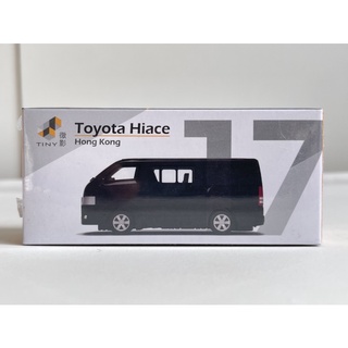 Tiny Toyota Hiace Black รถเหล็ก รถของเล่น รถตู้