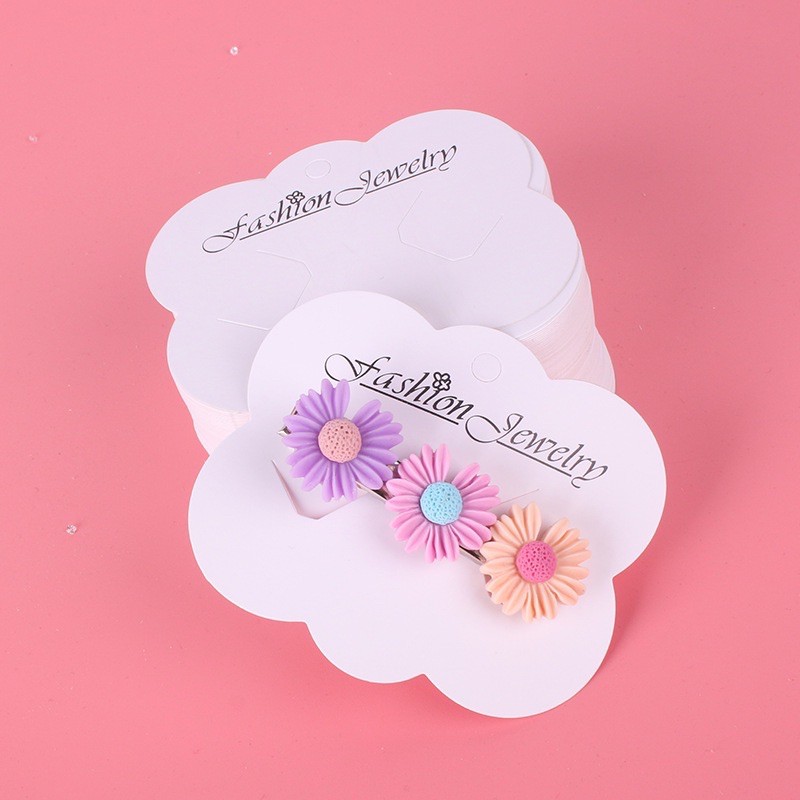 🧡พร้อมส่ง🧡แผงกิ๊บ แป้นกระดาษติดกิ๊บ 50 แผ่น