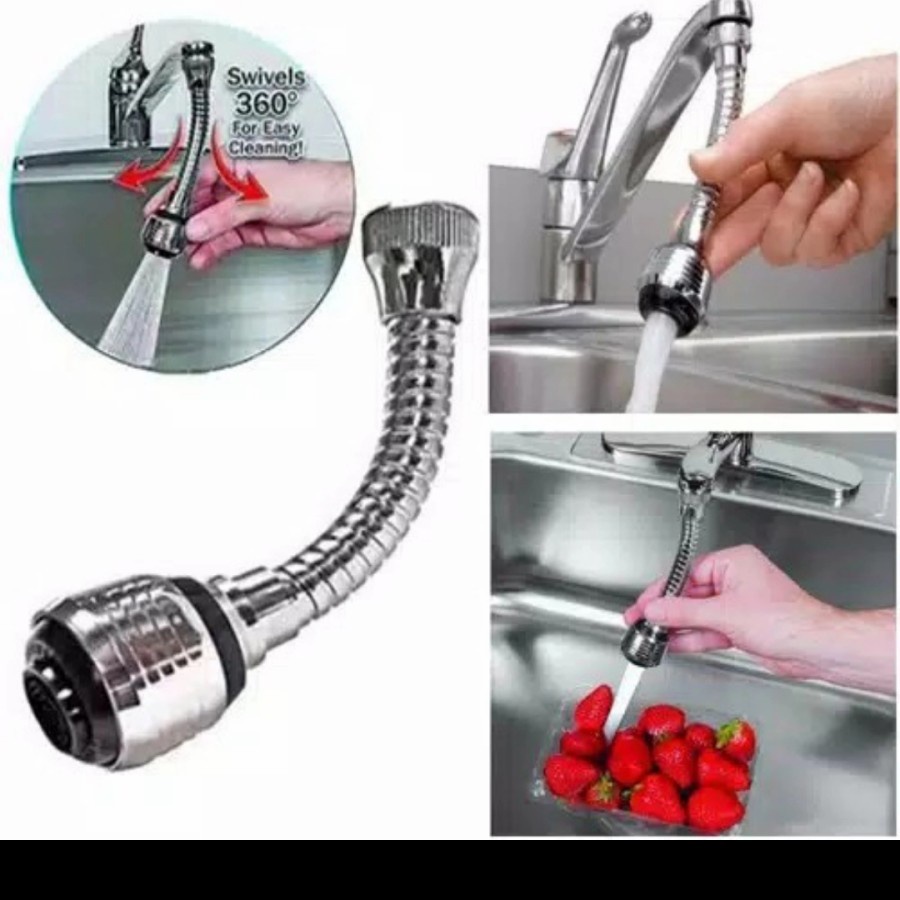 TS Turbo Flex Faucet การเชื่อมต่อหัวก๊อกน้ํา 360 องศา