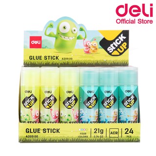 Deli A20900 Gel Glue Stick กาวแท่งเจล ขนาด 21 กรัม แพ้คกล่อง 24 ชิ้น กาว กาวแท่ง กาวแบบพกพา อุปกรณ์การเรียน เครื่องเขียน