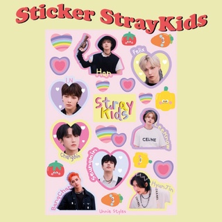 สติ๊กเกอร์ Stray Kids ขาวมัน/PP (ไดคัท/ไม่คัท)