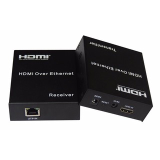 120M HDMI To LAN Port RJ45 Network Cable Extender Over by Cat 5e/6 1080p Black