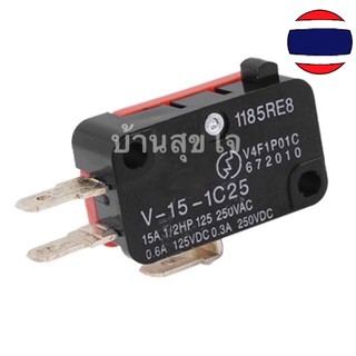 สวิตซ์ ประตู ไมโครเวฟ เครื่องทำน้ำอุ่น สวิทซ์ V-15-1C25 Microwave Oven Door Push Button SPDT 1 NO 1 NC Micro Switch 3 Pi