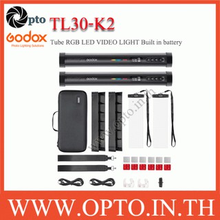 TL30-K2 Godox Tube RGB LED VIDEO LIGHT Built in battery ไฟต่อเนื่องแบบพกพา ถ่ายรูป ถ่ายวีดีโอ