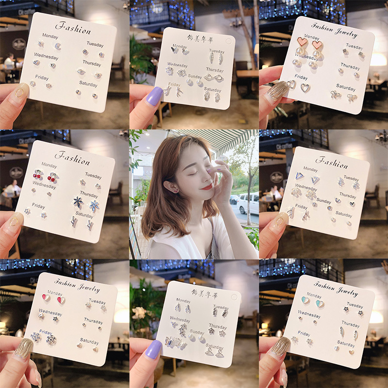 ชุดต่างหูห่วง ชุบทอง 14K ประดับเพทาย เพทาย ขนาดเล็ก สําหรับผู้หญิง