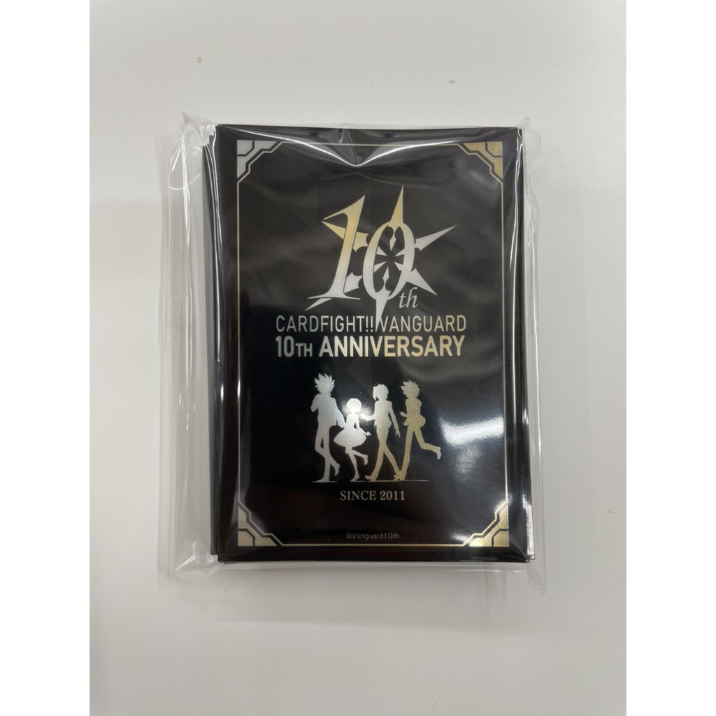 Bushiroad Sleeve Collection Mini Cardfight!! Vanguard 10th Anniversary Logo - สลีฟ, แวนการ์ด, ซองการ์ด, VG