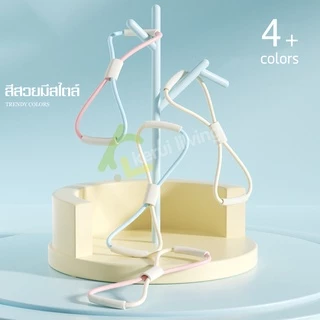 Allsking ยางยืดโยคะ อุปกรณ์บริหารต้นขา ยางยืดเลข 8 สร้างกล้ามเนื้อ ยางยืดบริหารแขน อก ขา ยางยืดออกกำลังกาย ยืดหยุ่นได้ดี