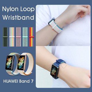 สายนาฬิกาข้อมือไนล่อน ระบายอากาศ น้ําหนักเบา แบบเปลี่ยน สําหรับ HUAWEI Band 7