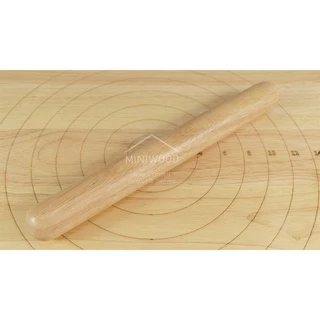 MINIWOOD ไม้คลึงแป้ง ไม้นวดแป้ง อุปกรณ์เบเกอรี่ Straight Rolling Pin 3.5 ซม.