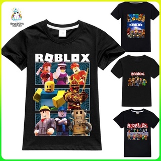 【3.15 Consumer Day Sale】Roblox เสื้อยืดเด็กผู้ชาย แขนสั้นแฟชั่นสำหรับเด็ก