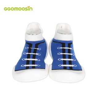 รองเท้าเด็ก ข้อสั้น GGOMOOSIN ลาย Canvas Blue (รองเท้าเด็กเล็ก,รองเท้าเด็กหัดเดิน,รองเท้า)