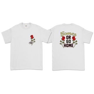 คอลูกเรือเสื้อยืดคอกลมเสื้อยืดแขนสั้น พิมพ์ลาย Gomez OR GO HOME Fanผ้าฝ้ายแท้