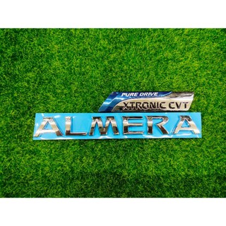 โลโก้ ALMERA PURE DRIVE XTRONIC CVT สำหรับติดท้ายรถ NISSAN ALMERA