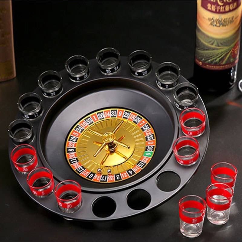 เกมส์รูเล็ตแก้วช็อตเกมส์ในวงเหล้า DRINKING ROULETTE