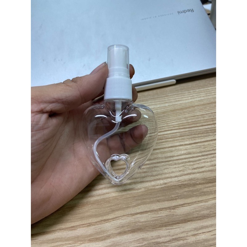 ขวดสเปร์ยรูปหัวใจ 30-50ml ตัวห้อยขายเเยก งานดีงานสวยไม่มีรอยขีดข่วนส่งตรงจากโรงงาน