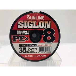 สาย Sunline Siglon Braided Fishing Line PEx8 / สาย PE Sunline Siglon ถัก 8 ม้วนละ 100 เมตร
