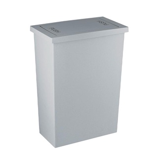 ถังขยะเหลี่ยมฝาสวิง Slim รุ่น HH-308P ความจุ 20 ลิตร สีเทา ถังขยะ Slim Square Lid Swing Bin, Model HH-308P, Size 20 L, G