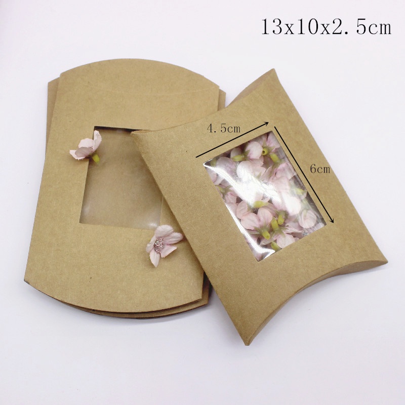 กล่องกระดาษคราฟท์ Pvc ขนาด 18x14x4 ซม. 15x10x3 ซม. หลายขนาด สําหรับใส่เครื่องประดับ สร้อยคอ หน้าต่าง 2022 DIY 5 ชิ้น - รูปที่ 5