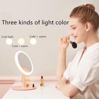 พร้อมส่ง กระจกแต่งหน้าLED กระจกมีไฟLED ราคา 130฿