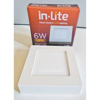 ไฟดาวน์ไลท์ LED แผงไฟ INLITE 6W **รับประกัน**กล่อง