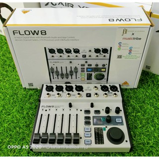 Behringer FLOW 8  ดิจิตอลมิกเซอร์ 8 แชนแนลขนาดเล็ก ที่สามารถควบคุมผ่าน Bluetooth FLOW8