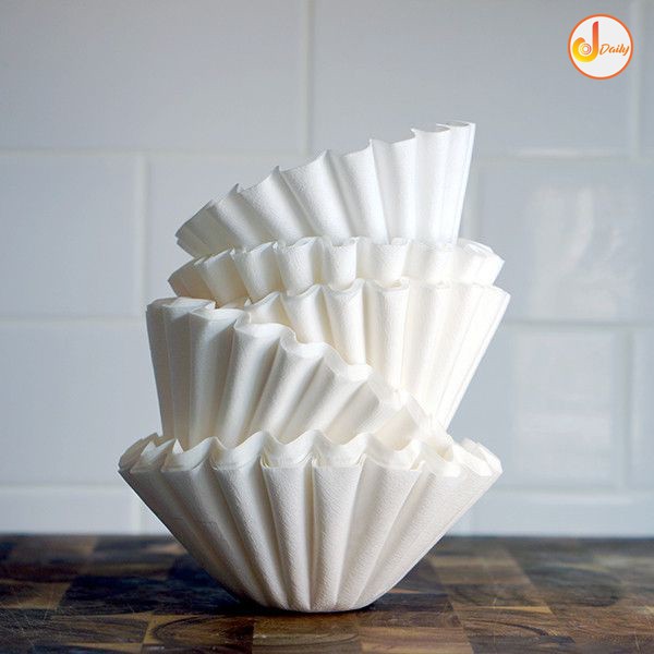 Dripper Station กระดาษกรองแบบคัพเค๊ก ฟิลเตอร์ ตัวกรองกาแฟ แบบหยัก Wave Paper Filter  (50ชิ้น)