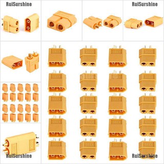 Ruisurshine ปลั๊กเชื่อมต่อ 1 5 10 คู่ xt 60 male female สําหรับรถบังคับ lipo