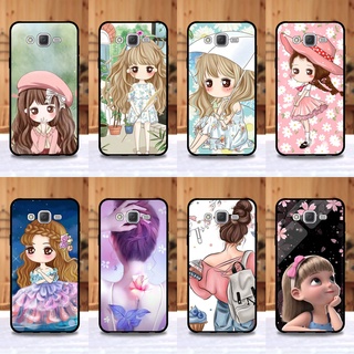 เคส Samsung J7 / J7 core ใช้เคสเดียวกัน ลายการ์ตูนผู้หญิง ขอบนิ่มหลังแข็ง เคสมือถือ เคสโทรศัพท์ Case เคส TPU ขอบนิ่มหลัง