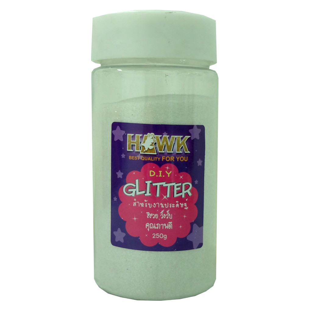 ผงกากเพชรขนาด 250g. HAWK Glitter - รูปที่ 2
