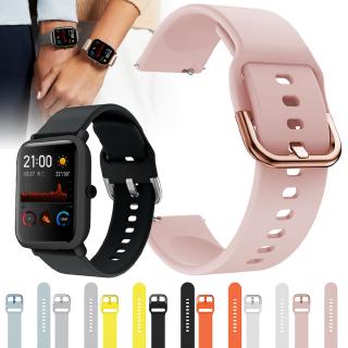 สายนาฬิกาข้อมือ แบบซิลิโคน สําหรับ xiaomi huami amazfit gts bip pace lite 20 มม.