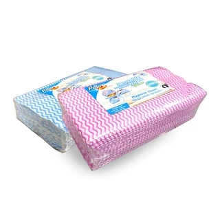 Poly-Brite โพลี-ไบรท์ ผ้า Viscose (30 ชิ้น/ซอง) ผ้าอเนกประสงค์ ลดการสะสมของแบคทีเรีย แห้งไว ไร้กลิ่นอับ ไม่ทิ้งคราบ