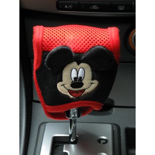 ลิขสิทธิ์แท้ มิกกี้เม้าส์ ที่หุ้มเกียร์อัตโนมัติ เกียร์ออโต้ แดงดำ Mickey Mouse Automatic Shift Knob Gear Stick Cover