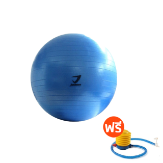 JASON เจสัน ยิมบอล ลูกบอลโยคะ ขนาด 55 cm. Gym Ball สีน้ำเงิน JS0534 ฟรีที่สูบลม ลูกบอลออกกำลังกาย ออกกำลังกาย