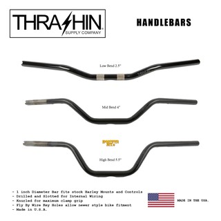 **ฟรีส่งผ่อน0%** Thrashin Supply - Handlebars แฮนด์ปีกนกขนาด 1" สำหรับ Harley ทุกรุ่น