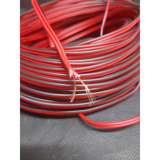 สายลำโพง 60 เมตร (ดำ/แดง) SPEAKER WIRE สายลำโพงสีดำแดง ขนาด 60 เมตร สายลำโพง ใช้กับเครื่องเสียงบ้าน และรถยนต์ ขนาด 60 เม