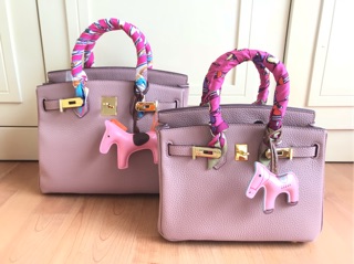 Birkin หนังแท้ สีชมพูนู้ด