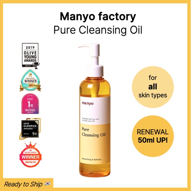 [MANYO Factory] RENEWAL คลีนซิ่งออยล์บริสุทธิ์ 250 มล. (ทุกสภาพผิว)