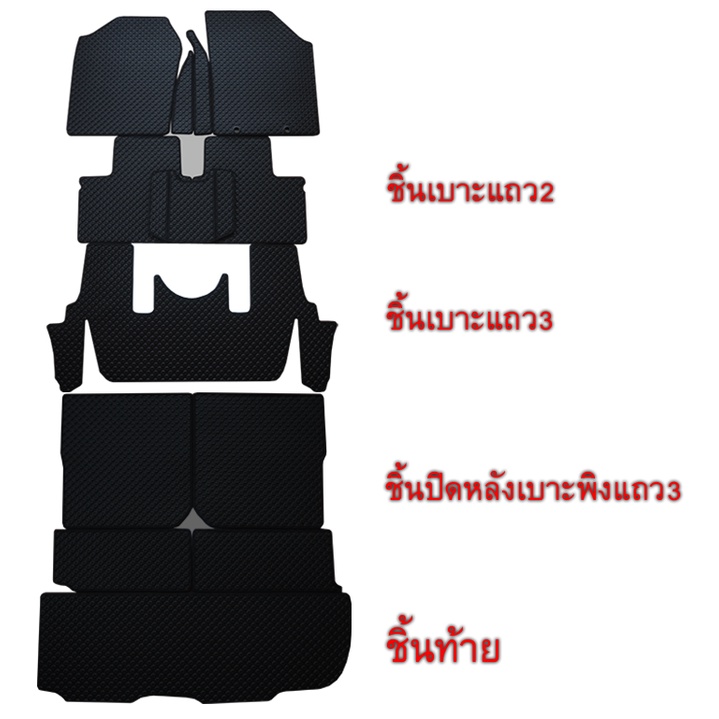 Extramat ยางปูพื้น ลายกระดุมเกรดพรีเมี่ยมทั้งคัน ALL NEW TOYOTA VELOZ 2022-2024