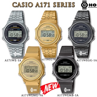 Casio รุ่นใหม่ล่าสุด A171WEMB-1,A171WEGG-1A,A171WEG-9A,A171WE-1A,A171WEMG-9A ของแท้ รับประกัน 1 ปี A171 A171WEMG9