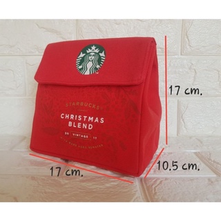 (แท้/พร้อมส่ง) Starbucks  กระเป๋าผ้า starbucks พร้อมกระดุม