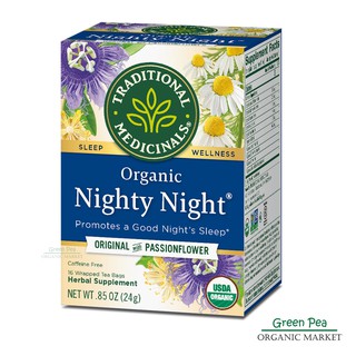 Traditional Organic Night Night Tea, ชา ออร์แกนิค ปราศจากคาเฟอีน 16 Tea bags
